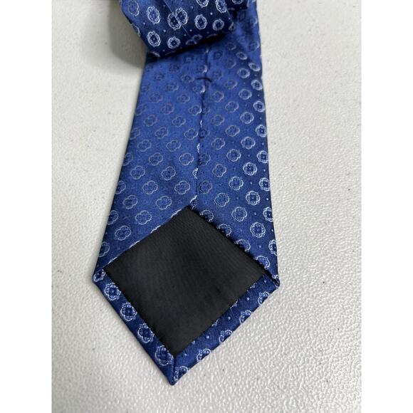 Calvin Klein Blue Floral Pattern Silk Blend Slim Designer Tie NWT - Picture 6 of 7